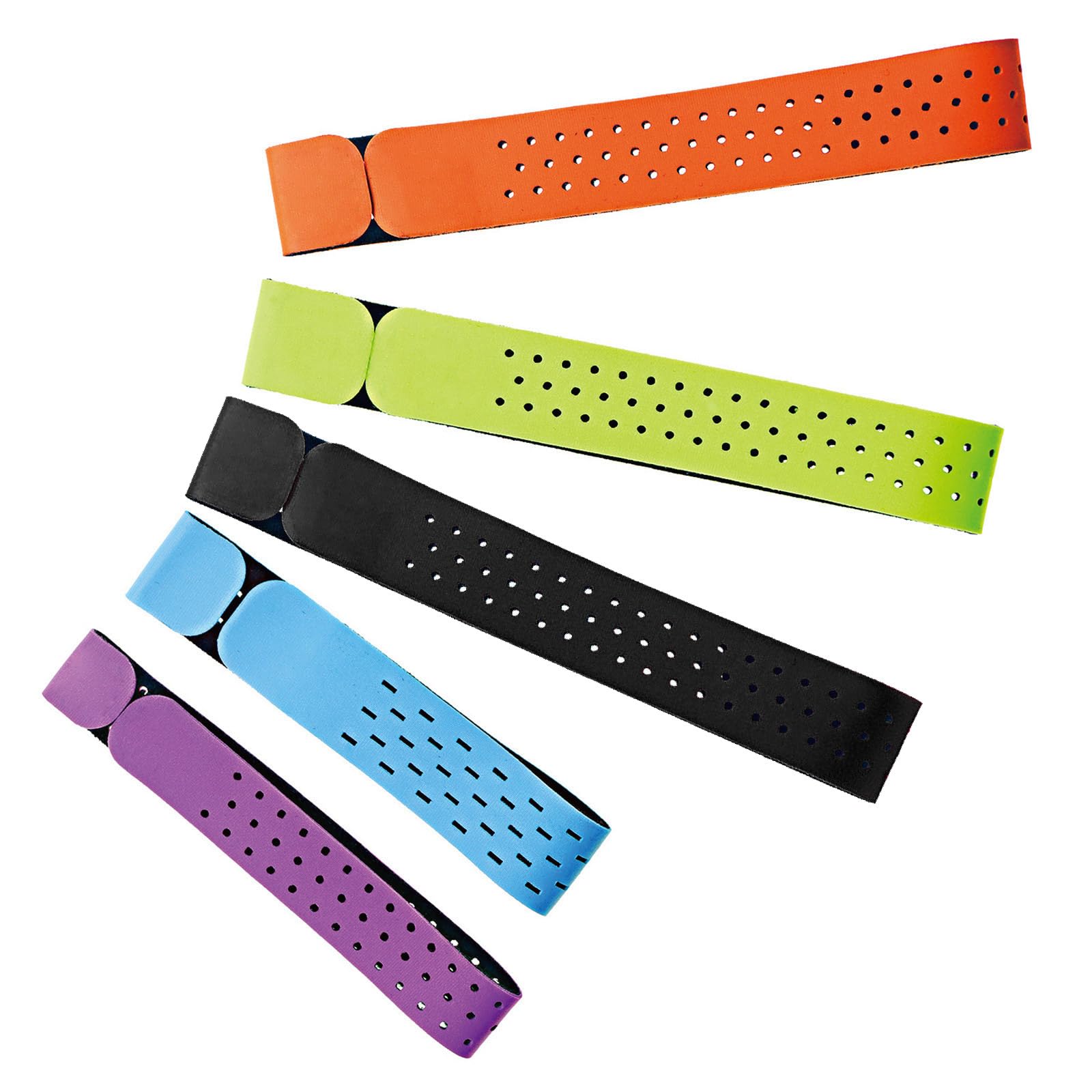 4 Fasce Da Braccio Per Cardiofrequenzimetro TAMOSH - Regolabili, 36 Cm, Poliestere - Foto 2