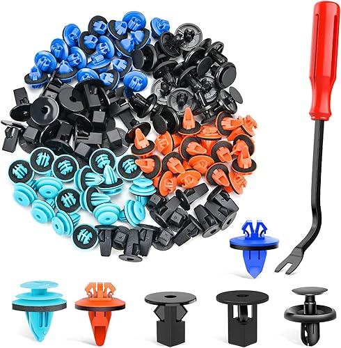 Miniatura 9 de GOOACC - GRC-47 - Clips universales de plástico para guardabarros 200 clips de remache con 6 tamaños de clips de retención de carrocería repuesto