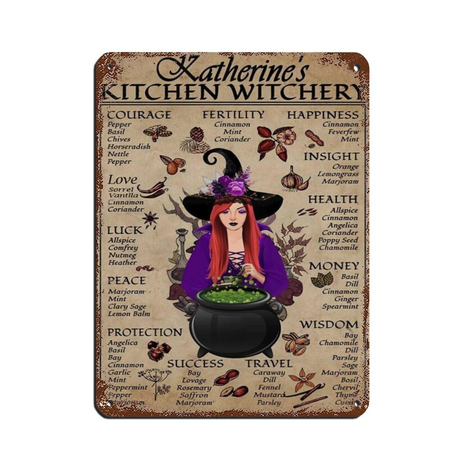 Personalized Kitchen Poster Art Tin Sign Vintage Metal Pub Club Cafe Bar Home Wall Art Decoration Poster Retro 12x16inch(30x40cm)