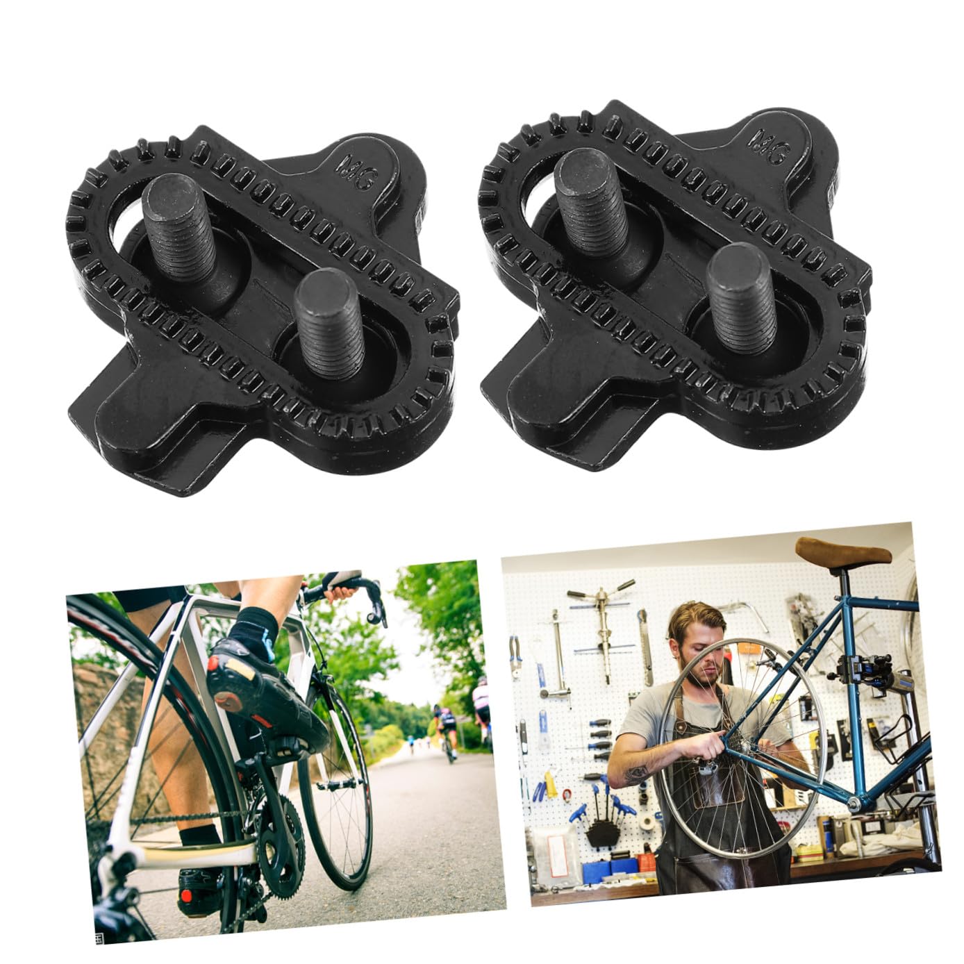 SUPVOX 1 Paio Di Tacchetti Per Biciclette Pedale Tacchetto Pedali Mtb Ciclismo Biciclette Tacchetto Per Rilascio Multidirezionale Tacchetto Piastra Paramotore Mountain