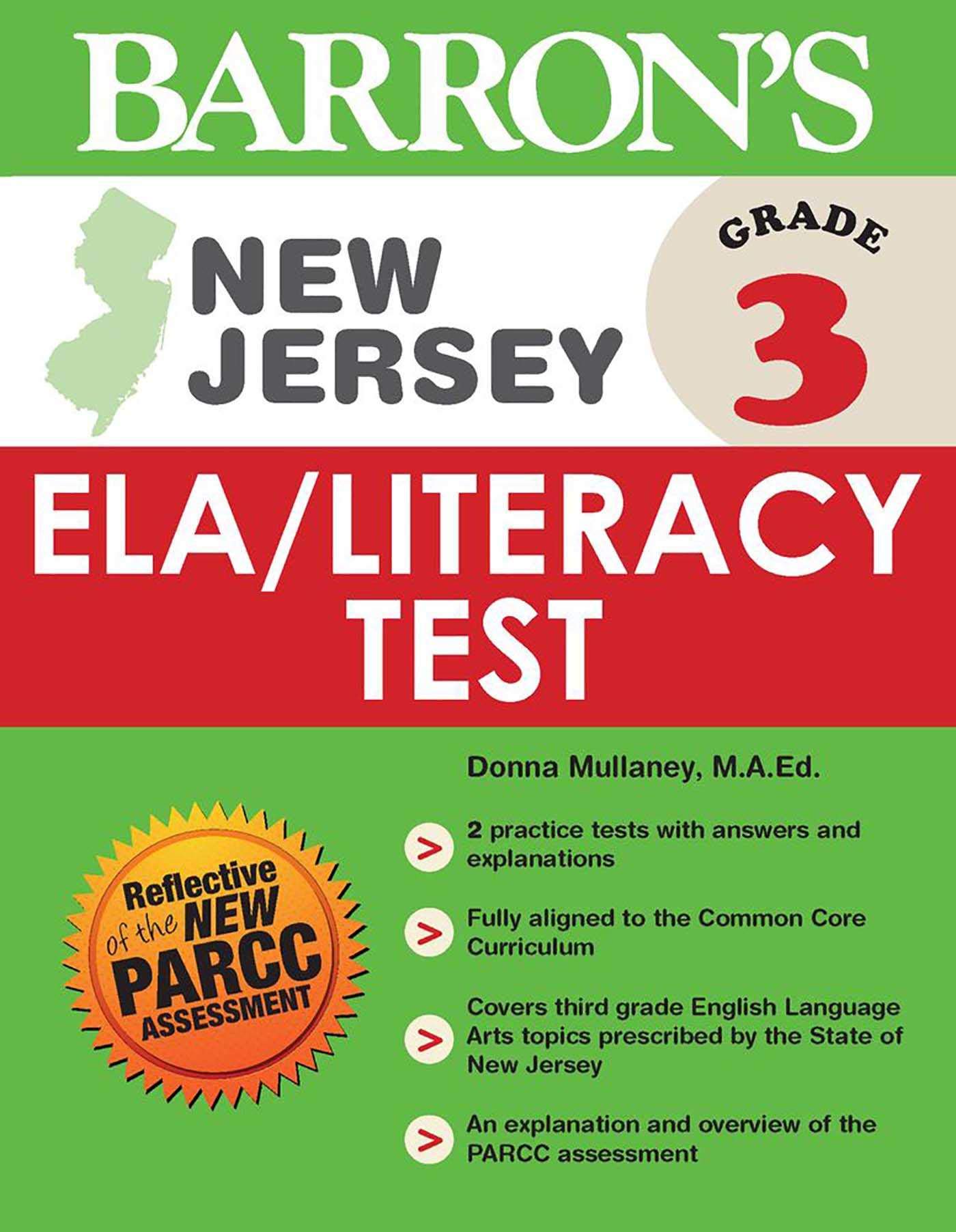 New Jersey Grade 3 ELA/Literacy Test (Barron's Test Prep NJ)