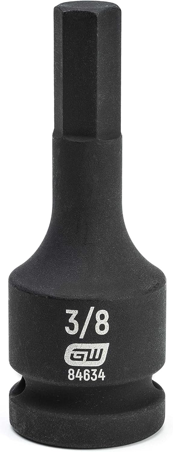 GEARWRENCH 1/2" Drive Hex Bit Impact Socket, 3/8" - 84634