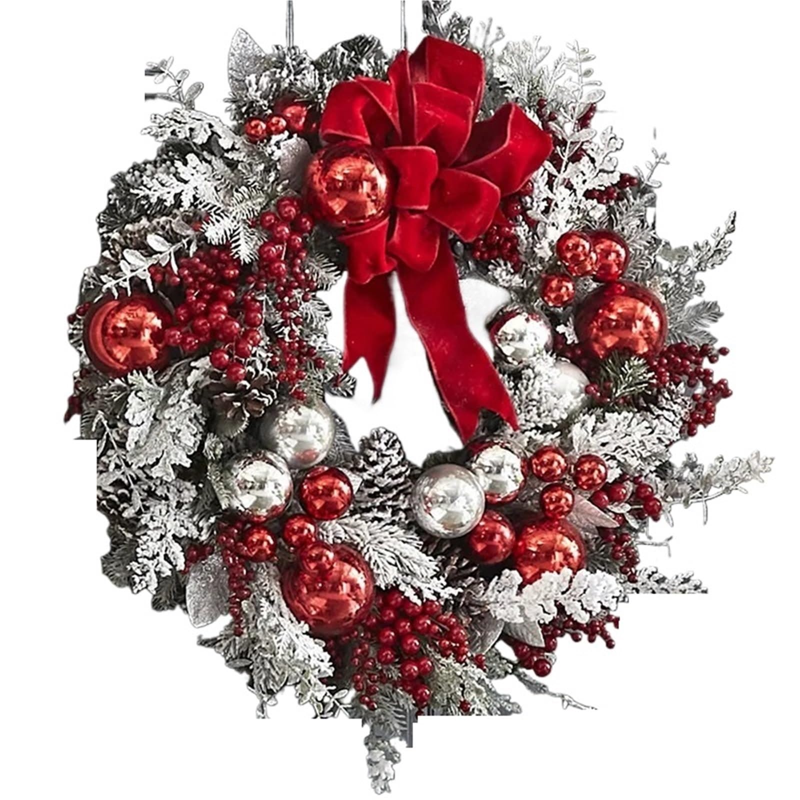 Wreaths Wreath Rattan Set Wreaths For Doors Decorations Flower Garland Outdoor Home Decor(45cm Wreath)