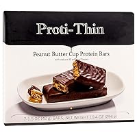 Vista 6 de Proti-Thin Choc-A-Lot - Barra de proteínas con chip, 0.51 onzas de proteína, barra de dieta baja en carbohidratos, baja en grasa, sin ingredientes