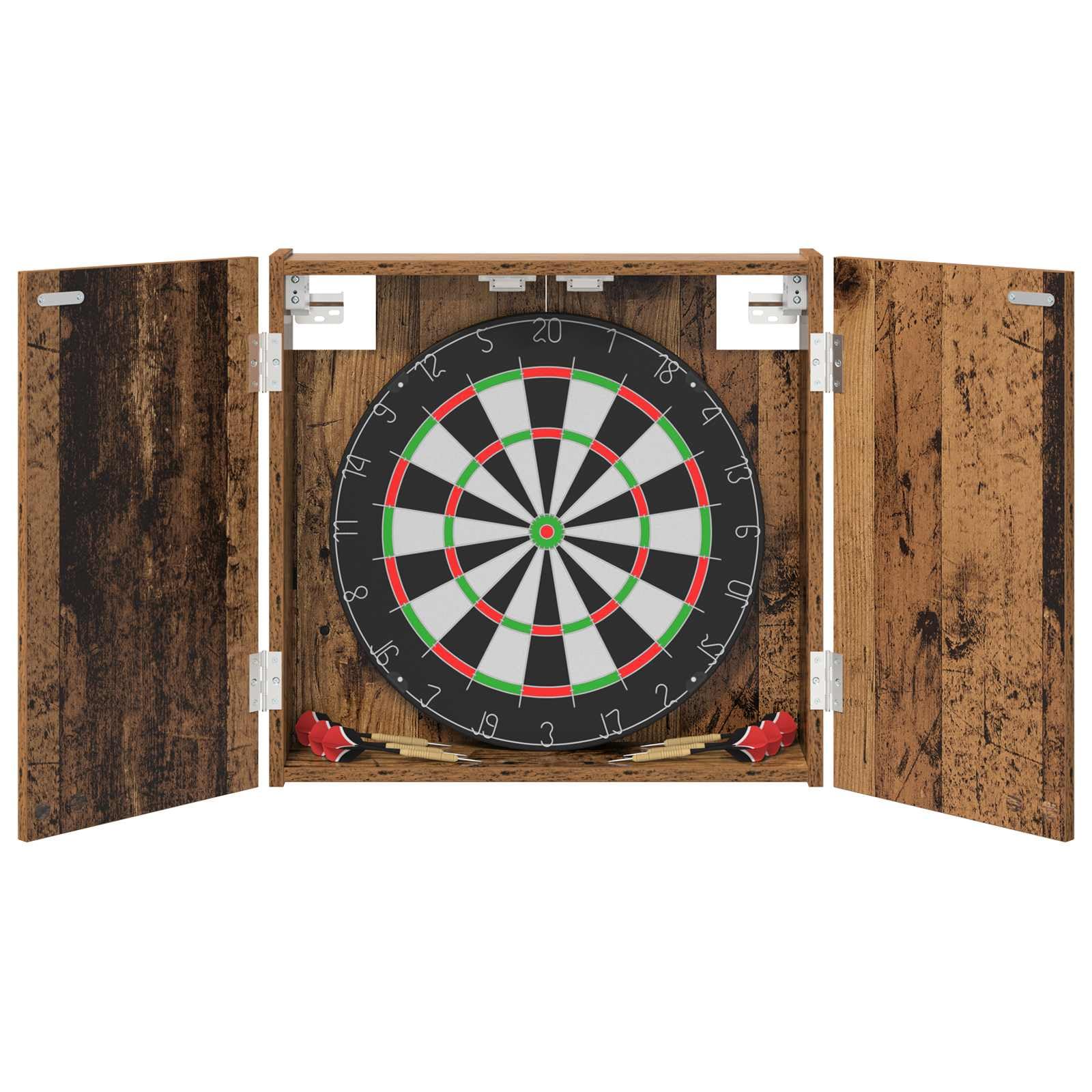 Szafka do gry w darta z materiału drewnopochodnego 56 x 12 x 63 cm, szafka do gry w darta, z zapięciem magnetycznym