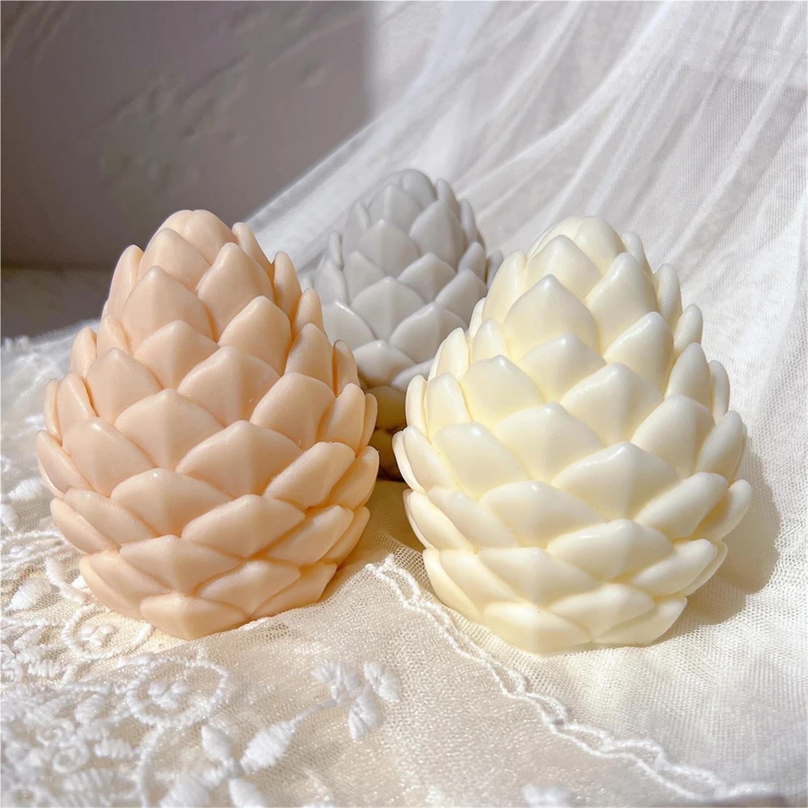 Moldes Para Velas Molde de vela silicona con cono pino