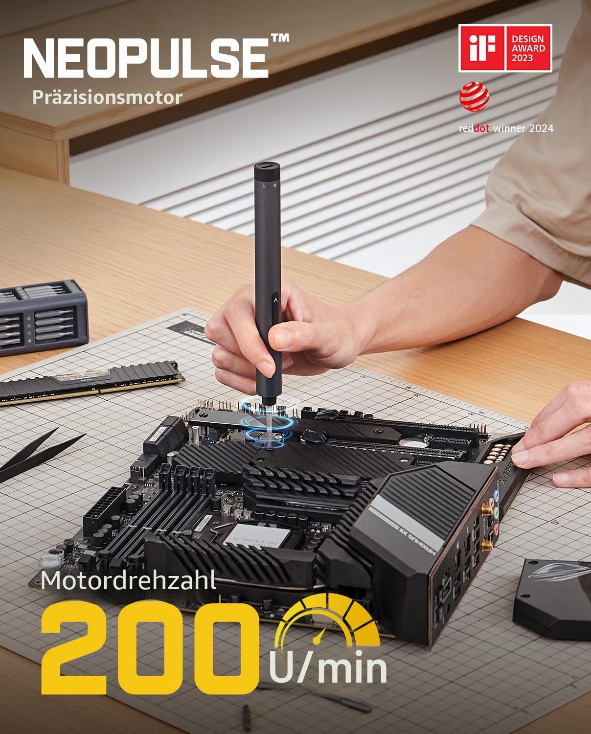 Fanttik E1 Max Mini Elektro Schraubendreher Set & S2 Pro 3,7V Akku-Schrauberset
