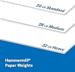 Hammermill Printer Paper, Premium Ink & Laser Copy Paper, 24lb, 8.5x11, Letter, 97 Bright - 1 Pack / 500 Sheets (166140R)