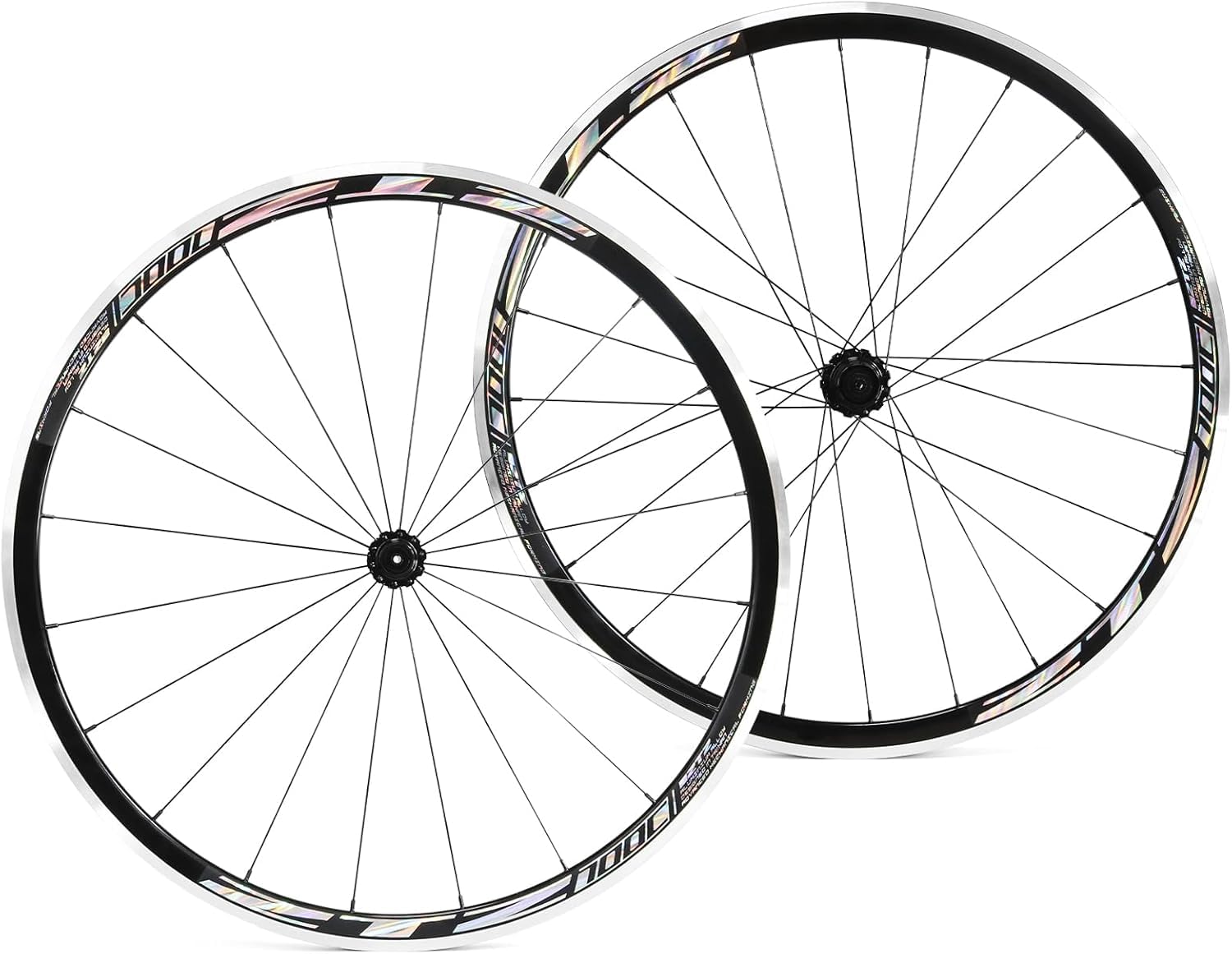 700C Rennrad-Laufradsatz, Ultraleichtes 30mm Rennrad-Laufrad aus Aluminiumlegierung, 20H vorne/24H hinten hochfeste Felgen, 700c Clincher, Felgenbremse, Kompatibel mit 8-12 Gang Kassetten
