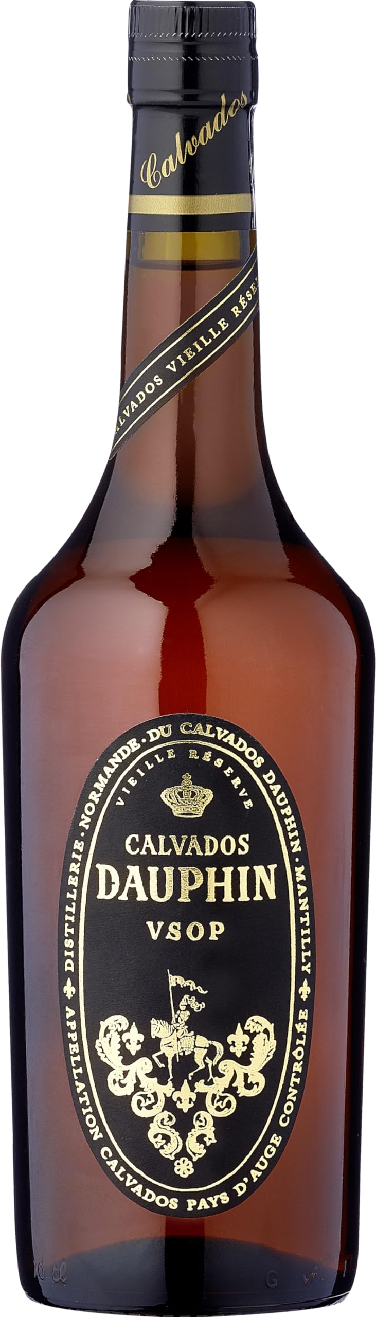 Dauphin Calvados V.S.O.P. – Lang gereifter, fruchtbetonter Apfelbrand aus der Normandie mit 40% vol. (1 x 0,7l)