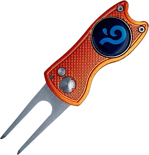 Herramienta plegable de golf Divot con marcador de bola magnético