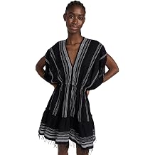 lemlem Womens Leliti Short Plunge Neck Dress
