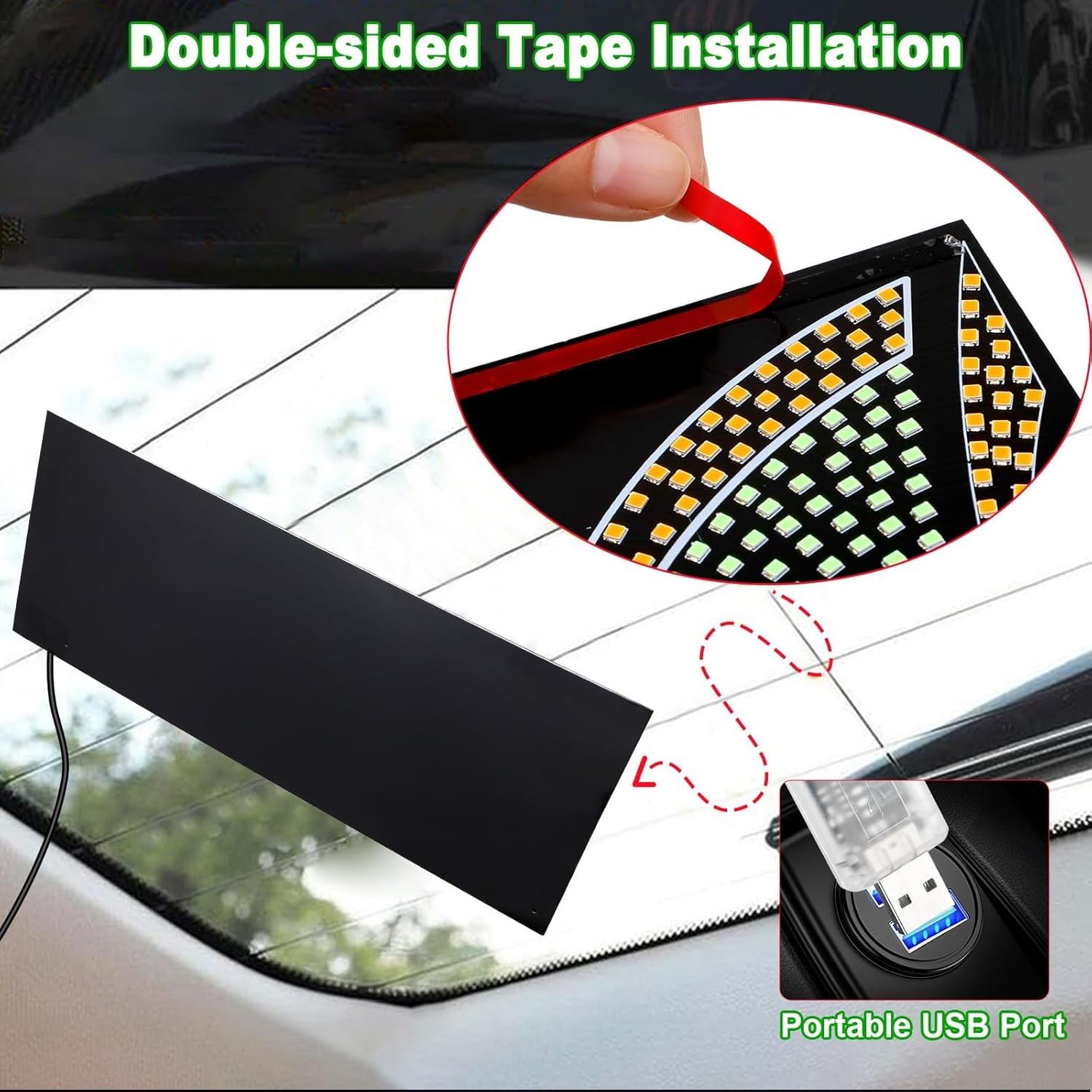 2PCS das böse auge, eine frontbrille das auto und es wurden die leds eingebaut: die leds 11. Die sats des suv pickup-truck rv