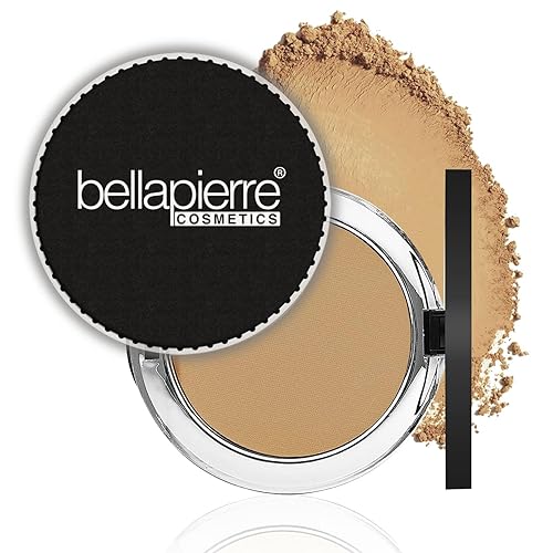 bellapierre Base mineral compacta SPF 15  Vegano y libre de crueldad  Cobertura completa  Hipoalergénico y seguro para todo tipo de piel  Sin aceite