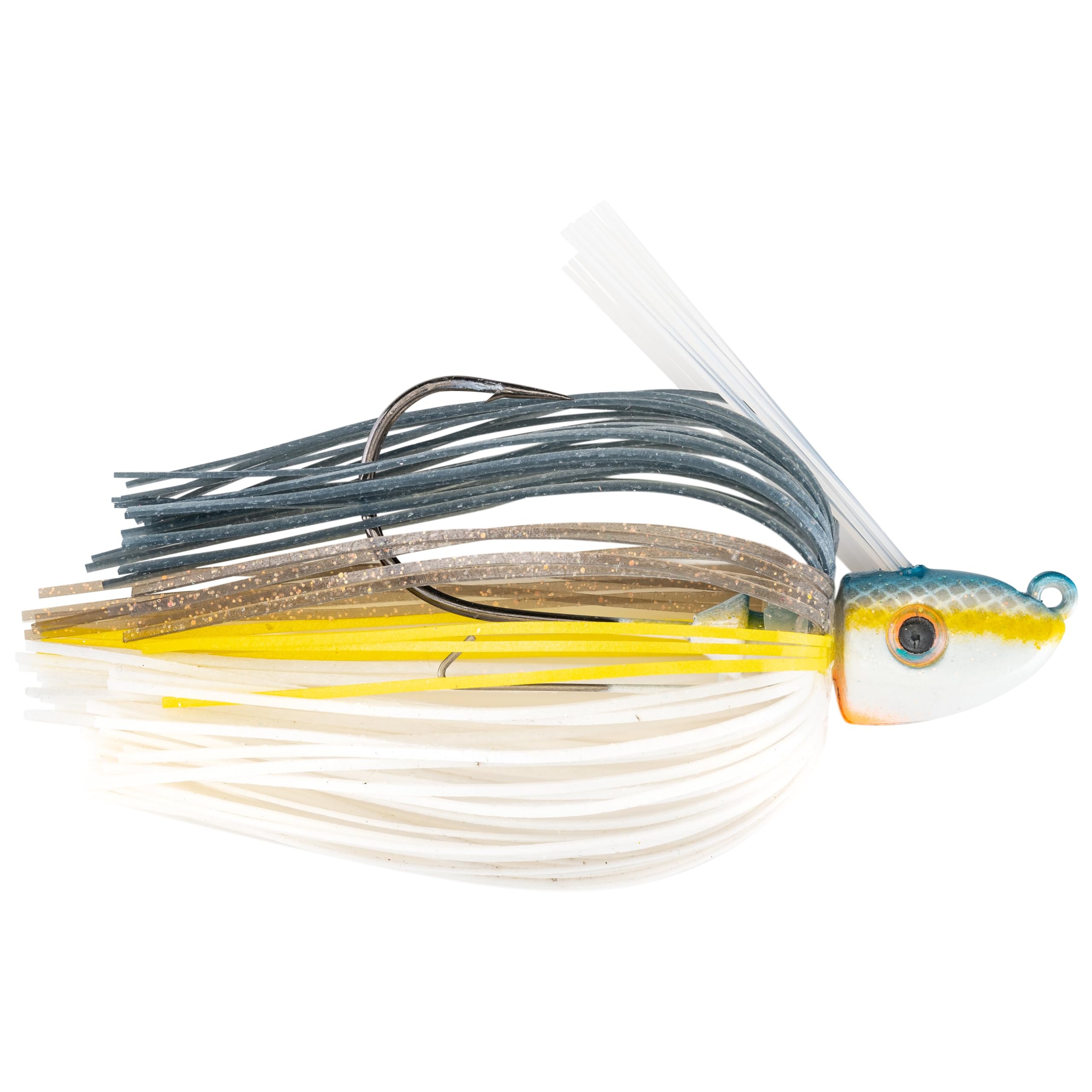 Strike King (TGSJ38-590) Tour Grade Swim Jig Fishing Lure, 590 - Sexy Shad, 3/8 oz, Perfect Skirt
