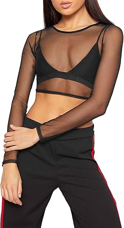Womens mesh tops uk Clearance