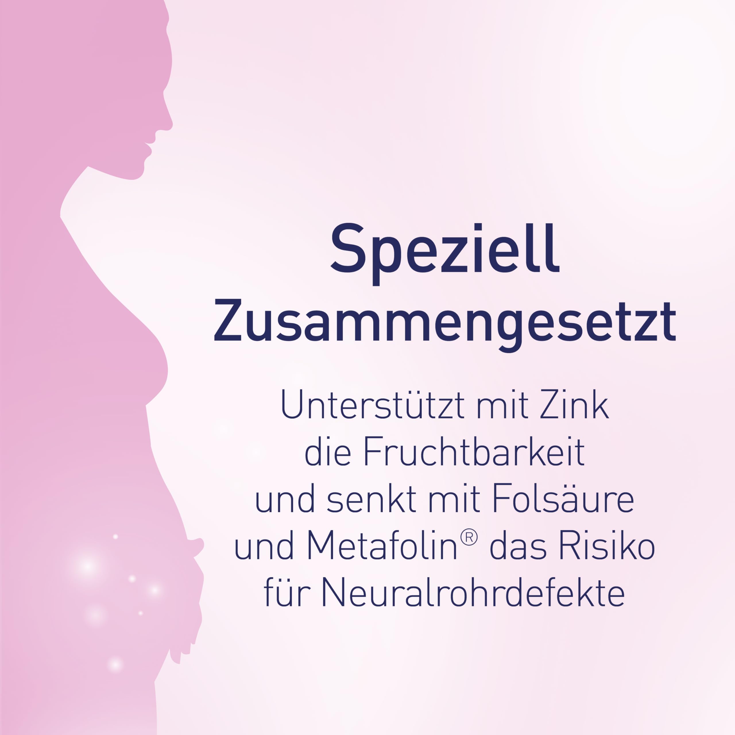 Elevit 1 | Kinderwunsch und Schwangerschaft | hochdosierte Folsäure & Metafolin | weltweite Nr. 1 der Schwangerschaftsvitamine | 60 Tabletten