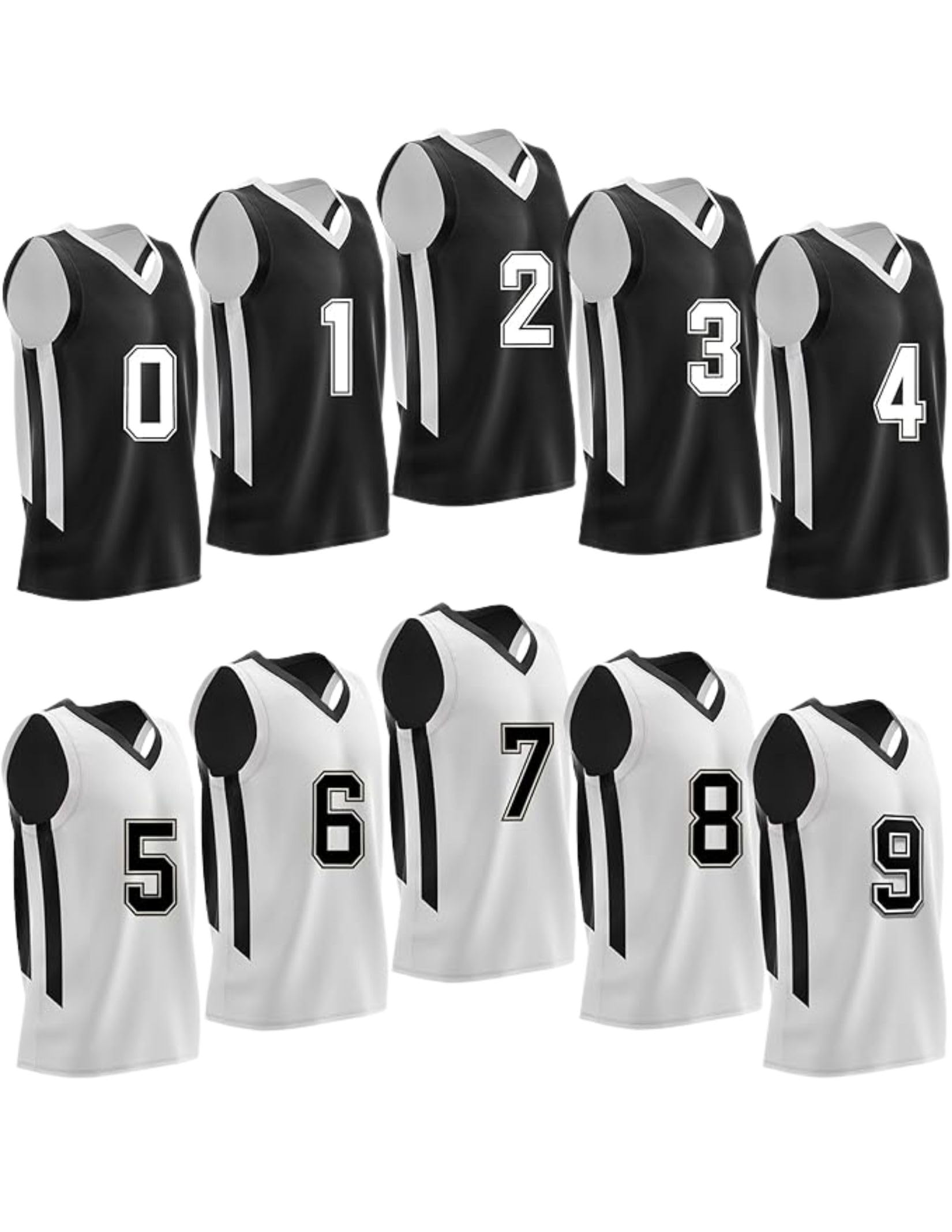 Liberty Imports Herren Reversible Basketball Jerseys Basketballtrikot
