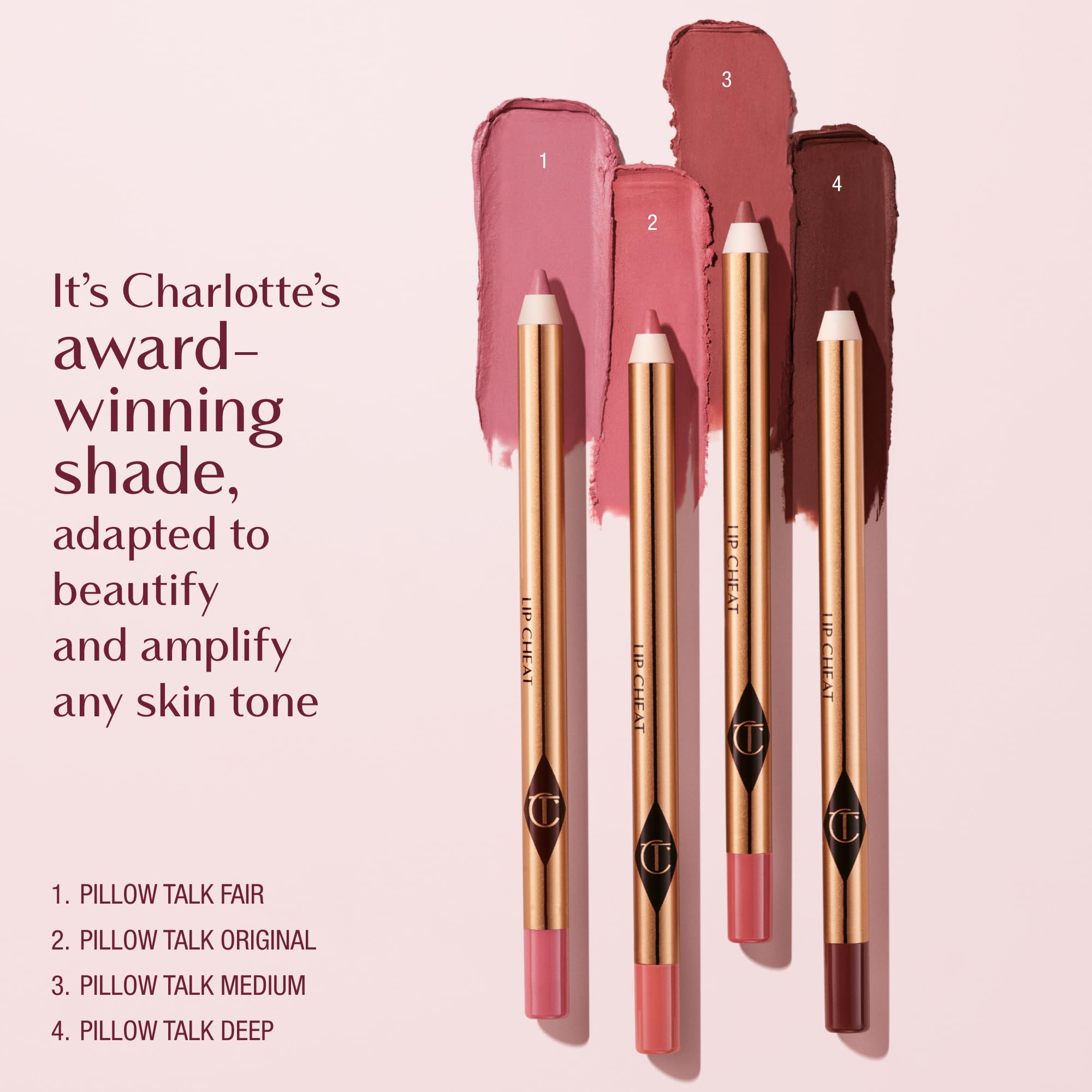 Charlotte Tilbury Lip Cheat Lip Liner Pencil - Gives Lips a Fuller-Looking, Defined Pout - Enriched with Jojoba Oil & Hyaluronic Acid - Waterproof, Smudge-Proof & Transfer-Proof