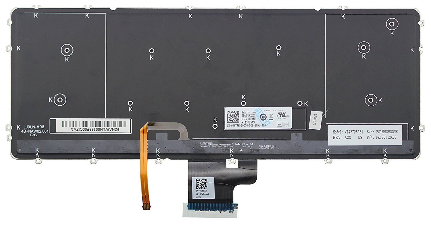Bàn phím laptop Dell XPS 15 9530, Precision M3800 - M3800 (BH 6TH