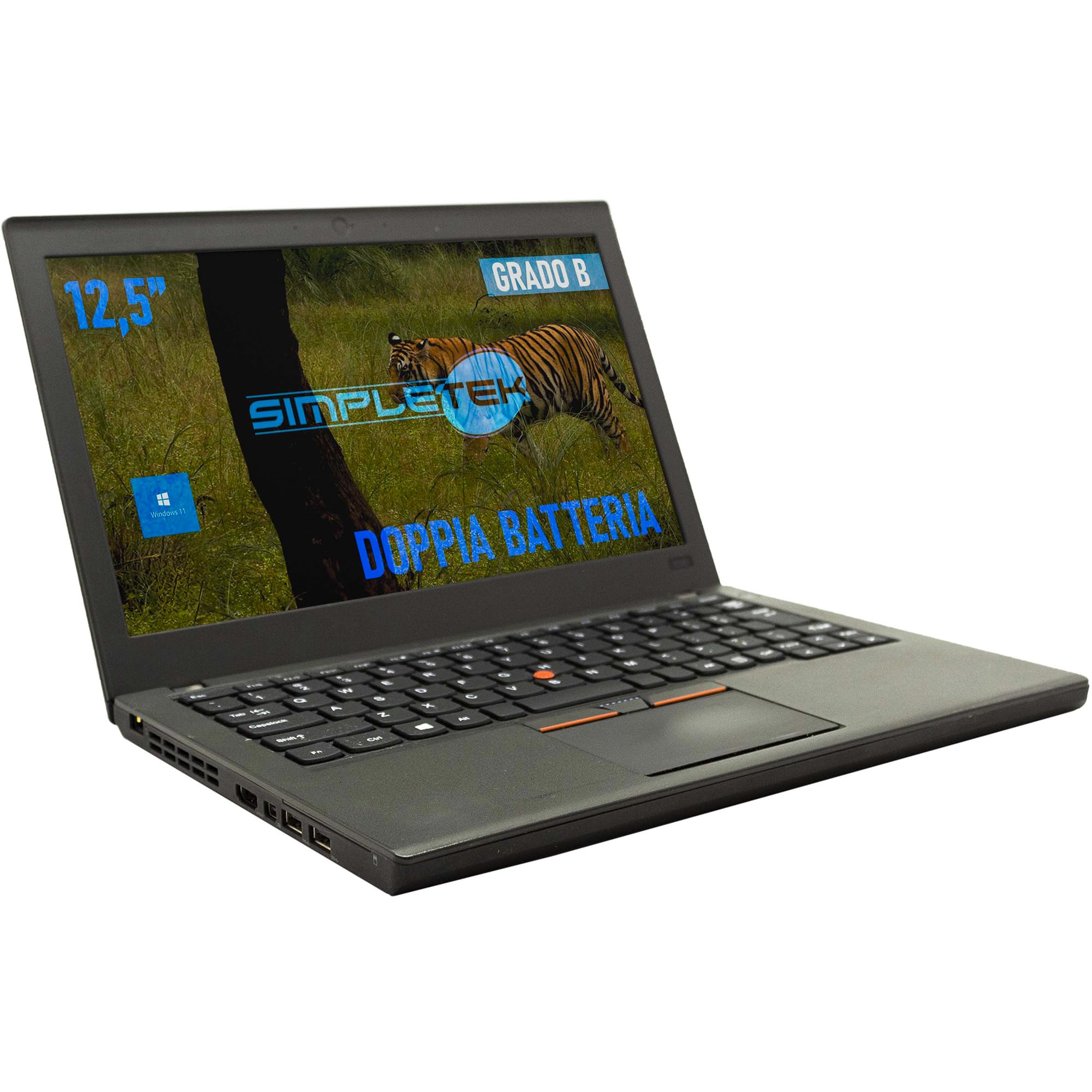 SIMPLETEK - Computer Portatile Notebook 12,5" | 8GB RAM | SSD 240GB | i3 | Windows 11 | Computer Portatile (Ricondizionato)
