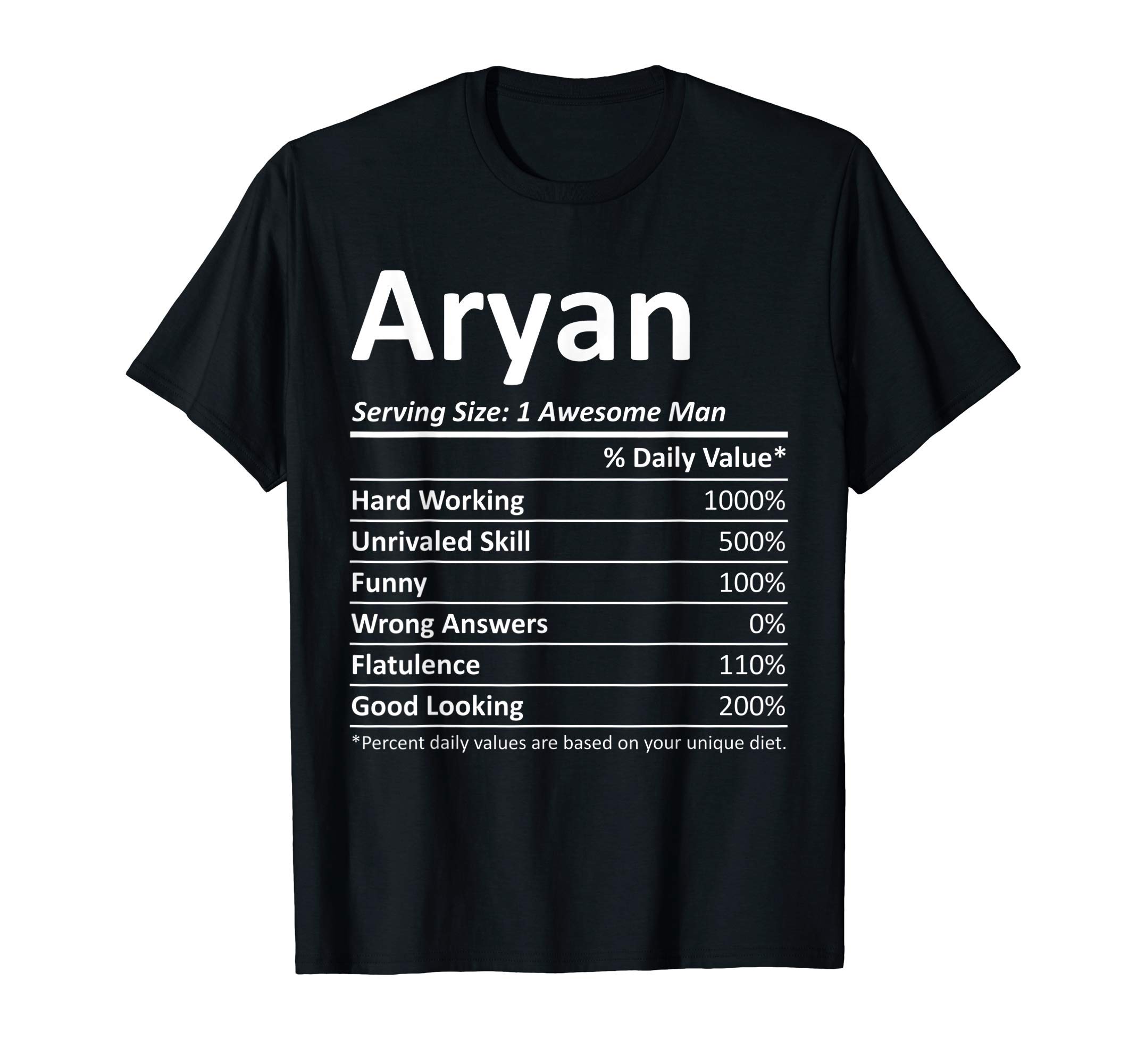 ARYAN Nutrition Funny Birthday Personalized Name Gift Idea T-Shirt