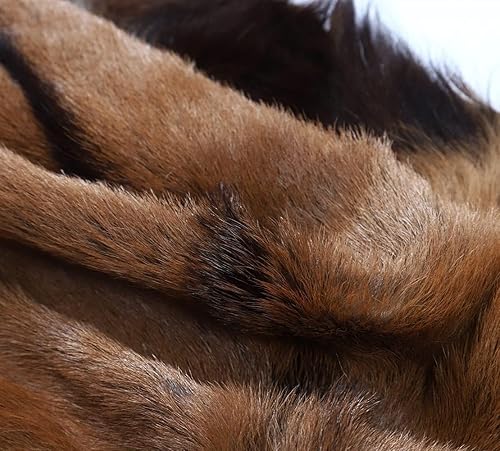 Miniatura 6 de Piel de cabra real, piel de cabra, piel de cabra, piel de cabra, 2 unidades, Marrón oscuro