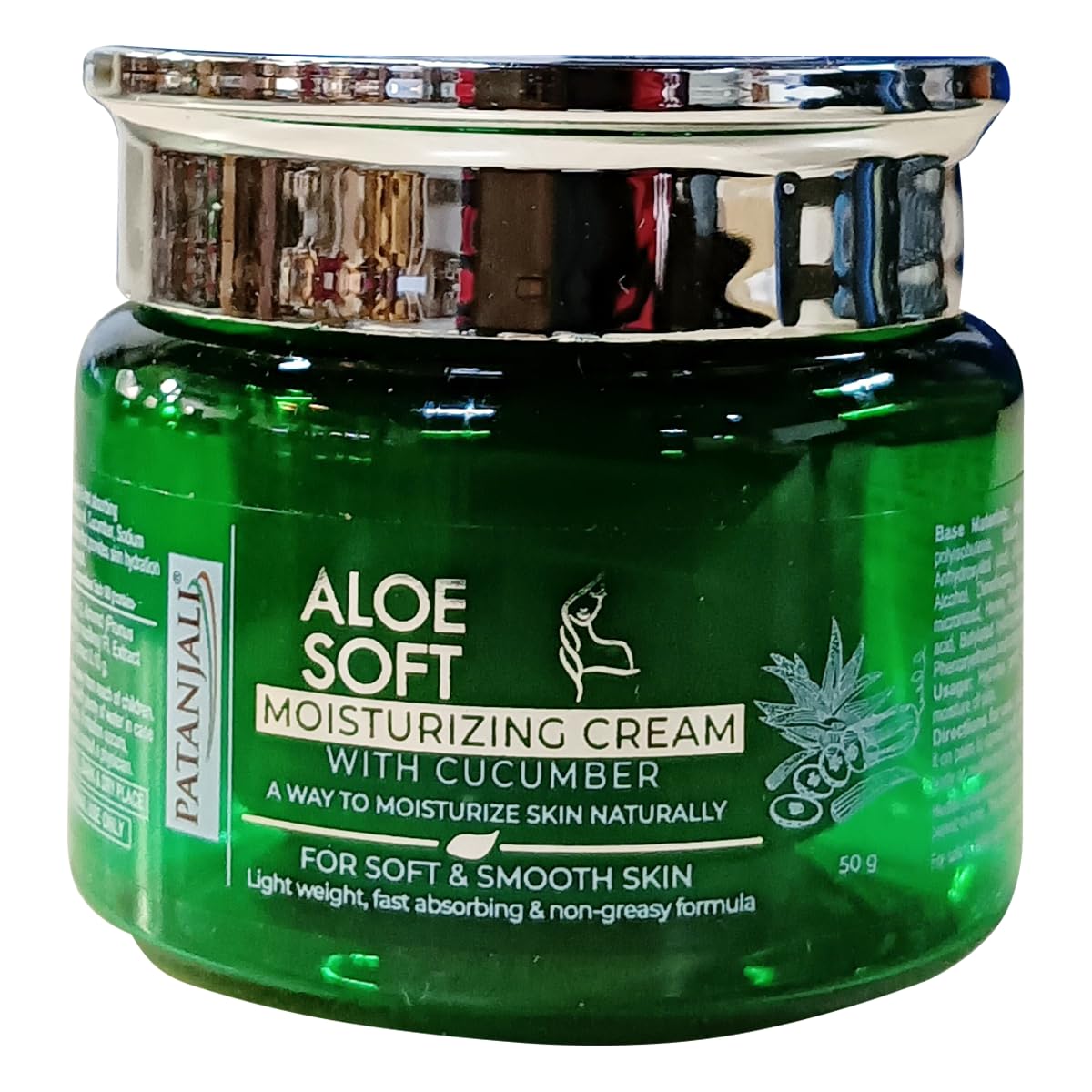 Patanjali Aloe Vera Moisturizing Cream for Face 50Gm for Hands & Body Soothing, Brightening, Makes Skin Soft and Supple Non-Greasy Cream for Flawless Skin-image-45