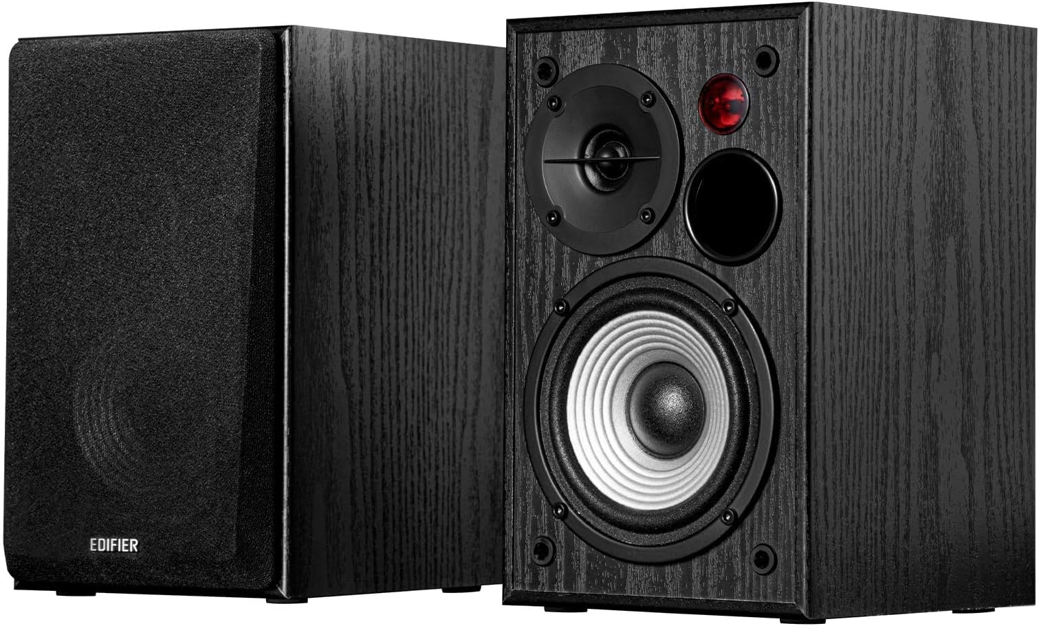 R990BT Bluetooth Computer Speakers - 2.0 Active Bookshelf Speaker - Powered Studio Monitor for PC Smartphone Tablet - MDF Enclosure - 24W RMS (Pair)