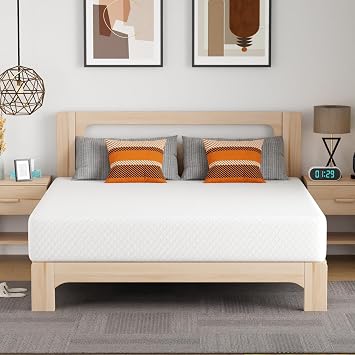 PayLessHere 12 Inch Gel Memory Foam Mattress/Bed-in-a-Box/Bed Mattress/Medium Firm Mattress with Removable Protective Cover Home Furniture CertiPUR-US Certified/Pressure Relieving King