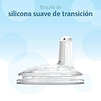 Vista 35 de Dr. Brown’s - Tetina para biberón de cuello ancho, flujo natural nivel 1, flujo lento, 100% silicona, paquete de 2, 0m+