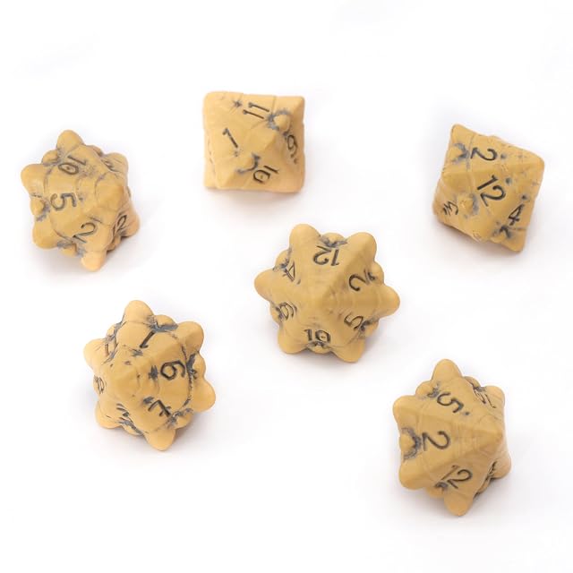 LYNX Set de Dados de rol D12 - Set Seis Dados de 12 Caras
