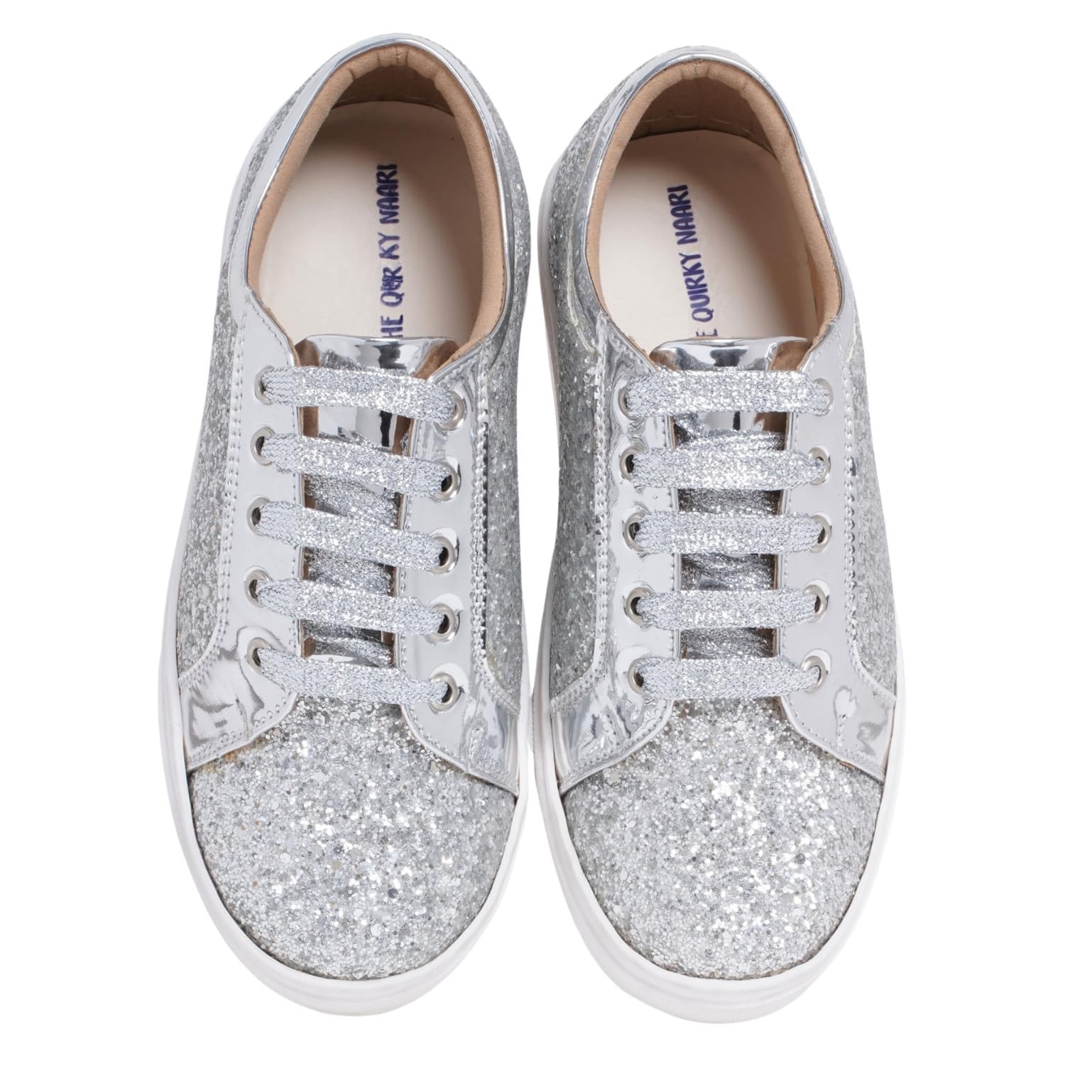 See full amazon price history chart for THE QUIRKY NAARI Glitterati Sneakers - Silver with Rich Design and Premium Look | Silver | 8 UK THE QUIRKY NAARI Glitterati Sneakers - Silver with Rich Design and Premium Look | Silver | 8 UK (B0CVS1GYHH) Amazon Price History, Amazon Price Tracker