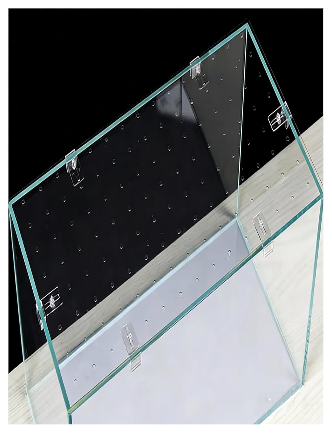 Transparent PC Plastic Aquarium Lid – Fish Tank Cover Anti-Jumping Escape-Proof Screen for Fish Bowls and Turtle Tanks(50x30cm/19.7x11.8in)