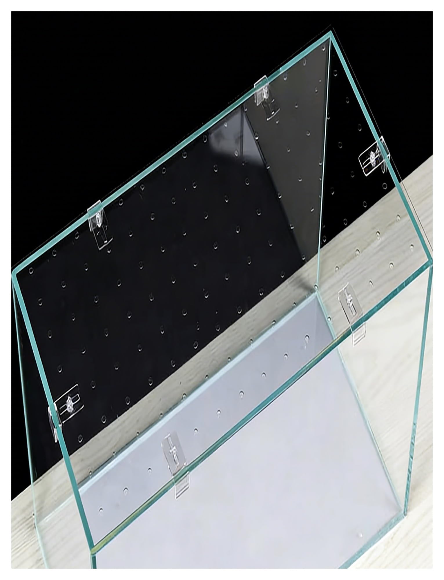 Generico Coperchio for Acquario in plastica PC Trasparente - Copertura for Acquario Schermo Anti-Salto a Prova di Fuga for acquari e acquari for Tartarughe(30x17cm/11.8x6.7in)