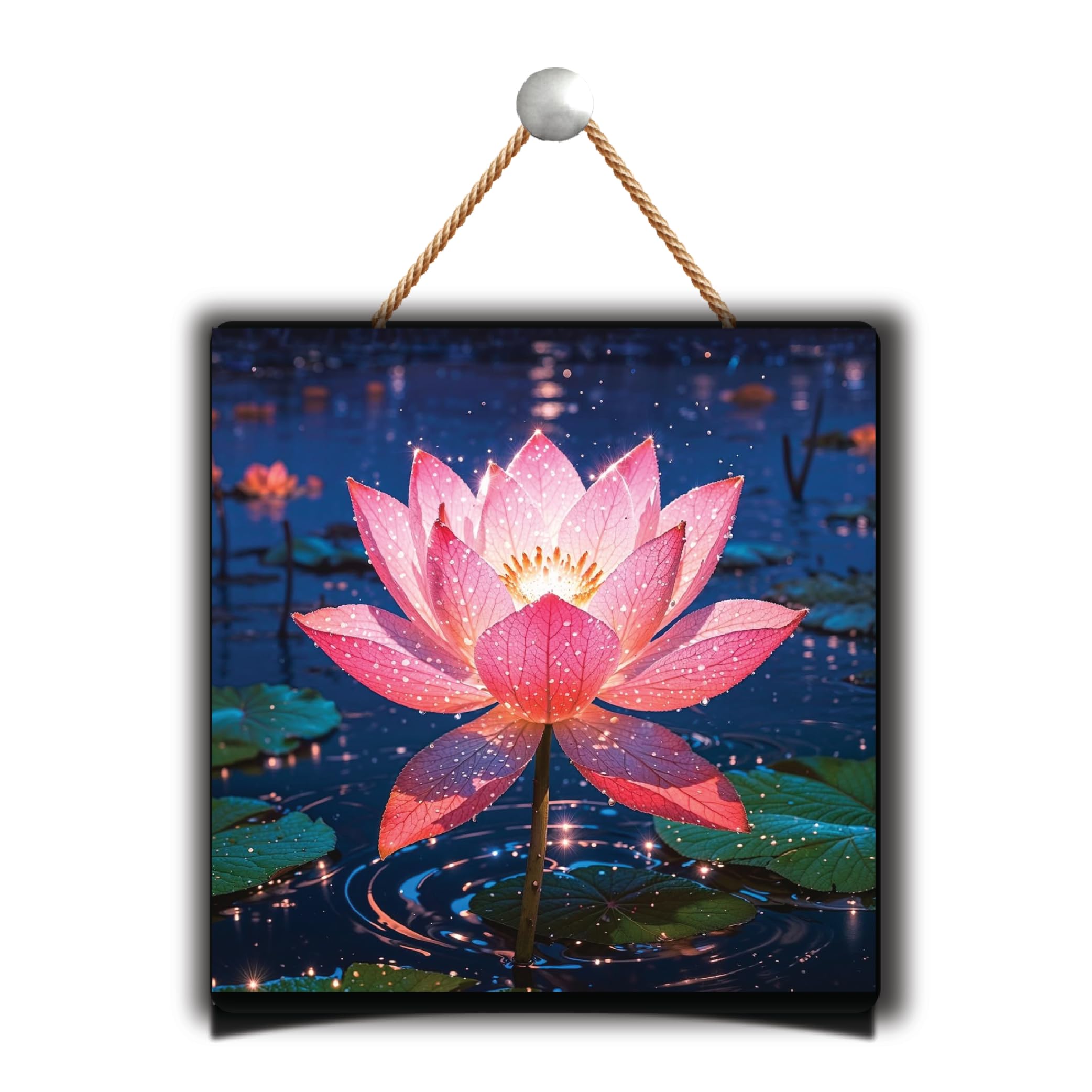 Connect & Collect Flower Wall Hanging Decorative Home office | Decoration For Living Room Modern Decor Items Artworks | 5x5 Inches 2mm Pack of 1 (Design-4)-image-18