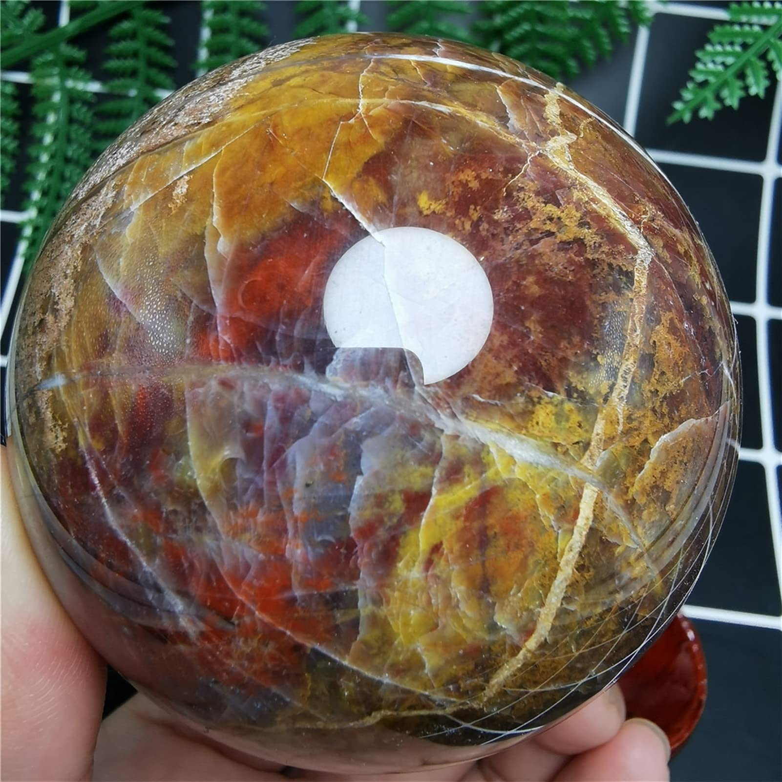 Cuarzo natural Cristal de piedras preciosas de piedras preciosas de piedras preciosas de madera Fósiles de madera Reiki Piedras de cuarzo y cristales Decoración for el hogar Artesanía ( Size : 60mm )