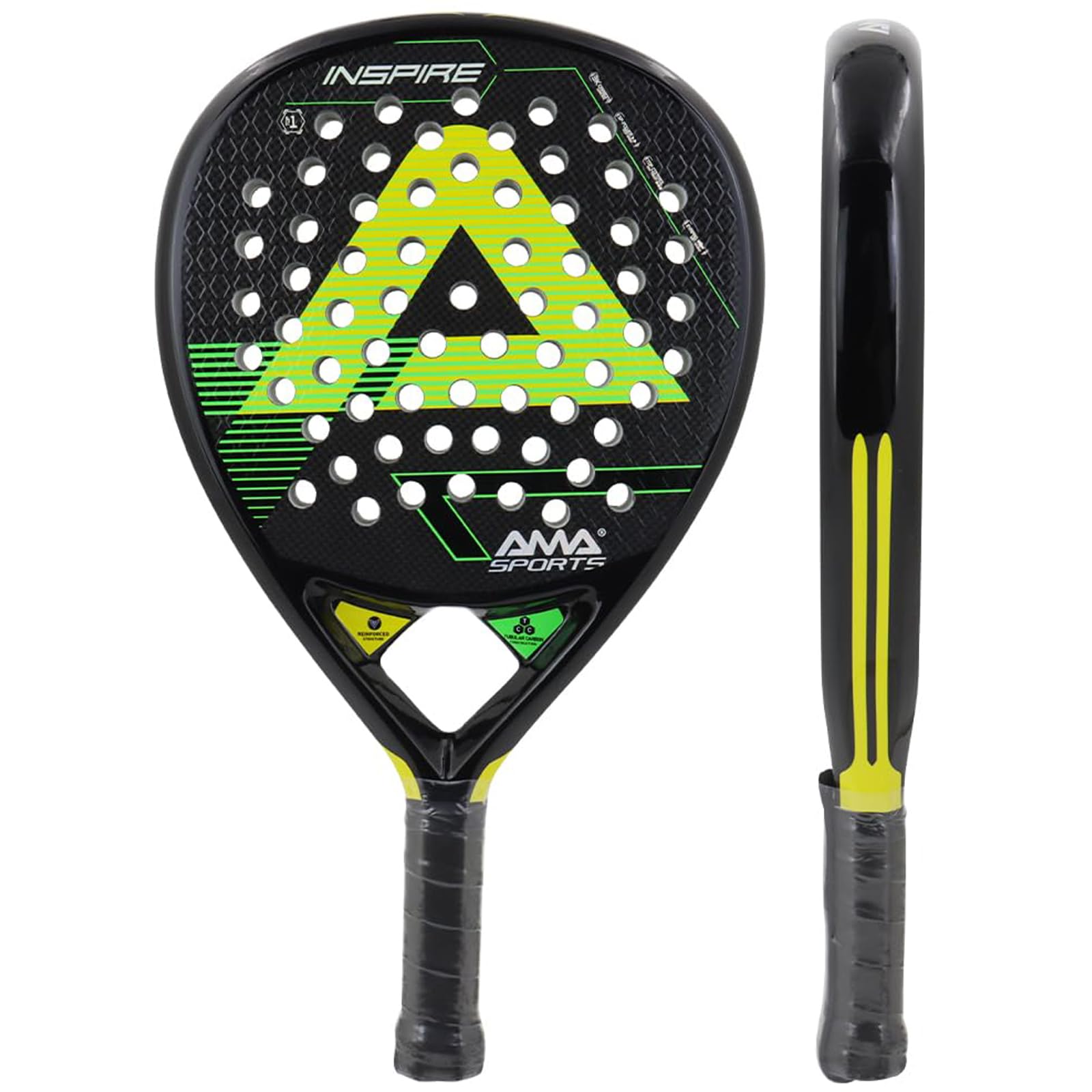 Armani Sport Padel Racket Snapklik.com : AMA SPORT Padel Racket 3K Carbon Fiber Surface