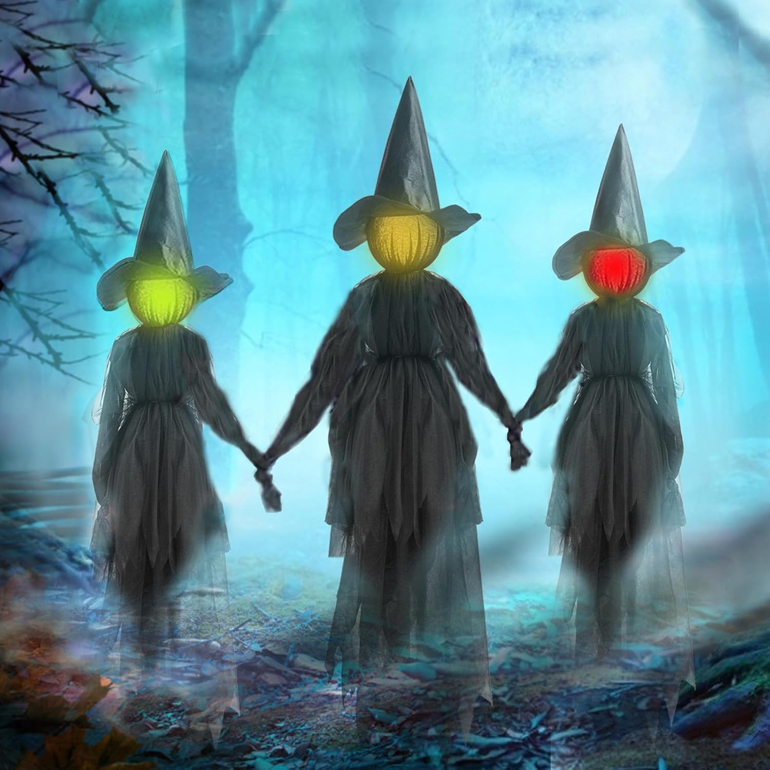 Halloween Decorations Outdoor Light Up Holding Hands