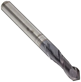 AMG-DP Carbide Drill Mill, AlTiN Monolayer Finish, 30 Deg Point Angle, 2 Flutes, 4" Overall Length, 0.75" Cutting Diameter, 0.75" Shank Diameter