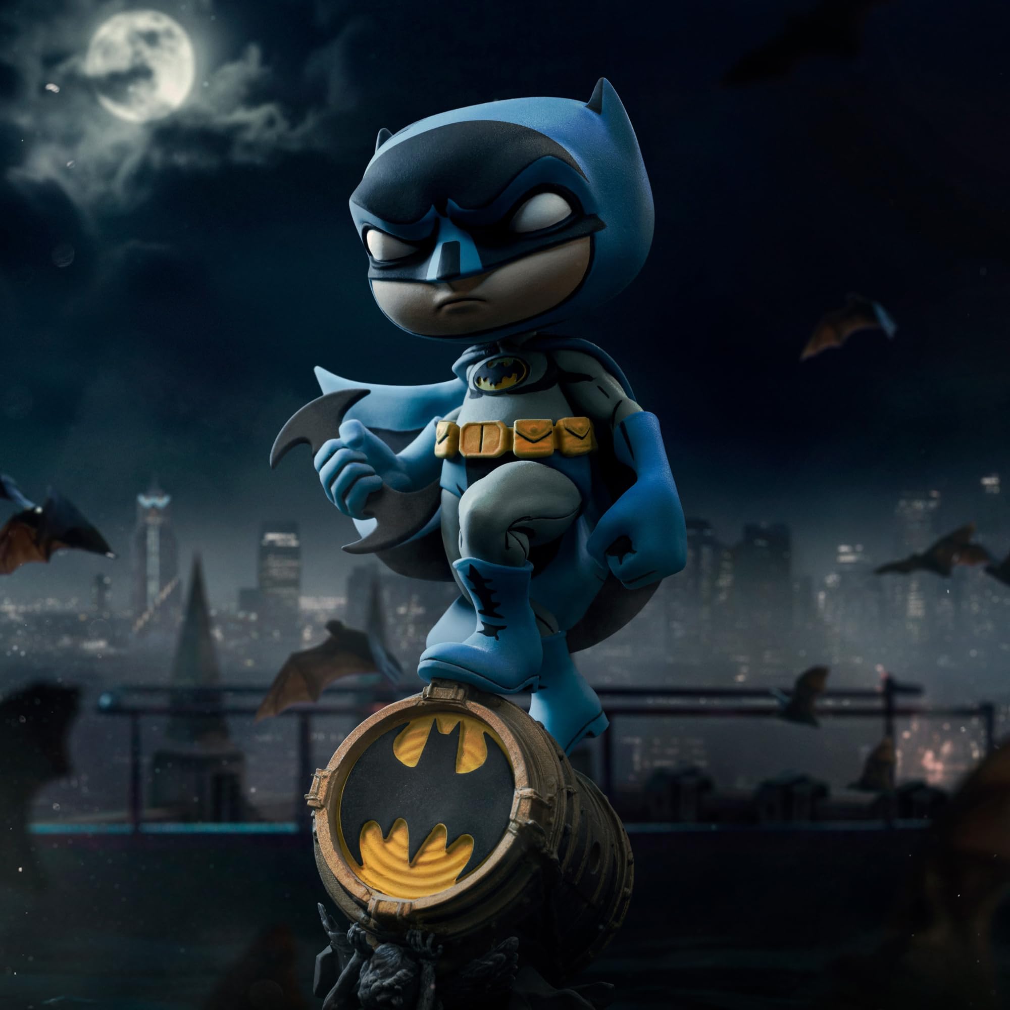 Iron Studios Estatua Minico Batman Comics (Blue Variant) DC Comics 19.2 cm