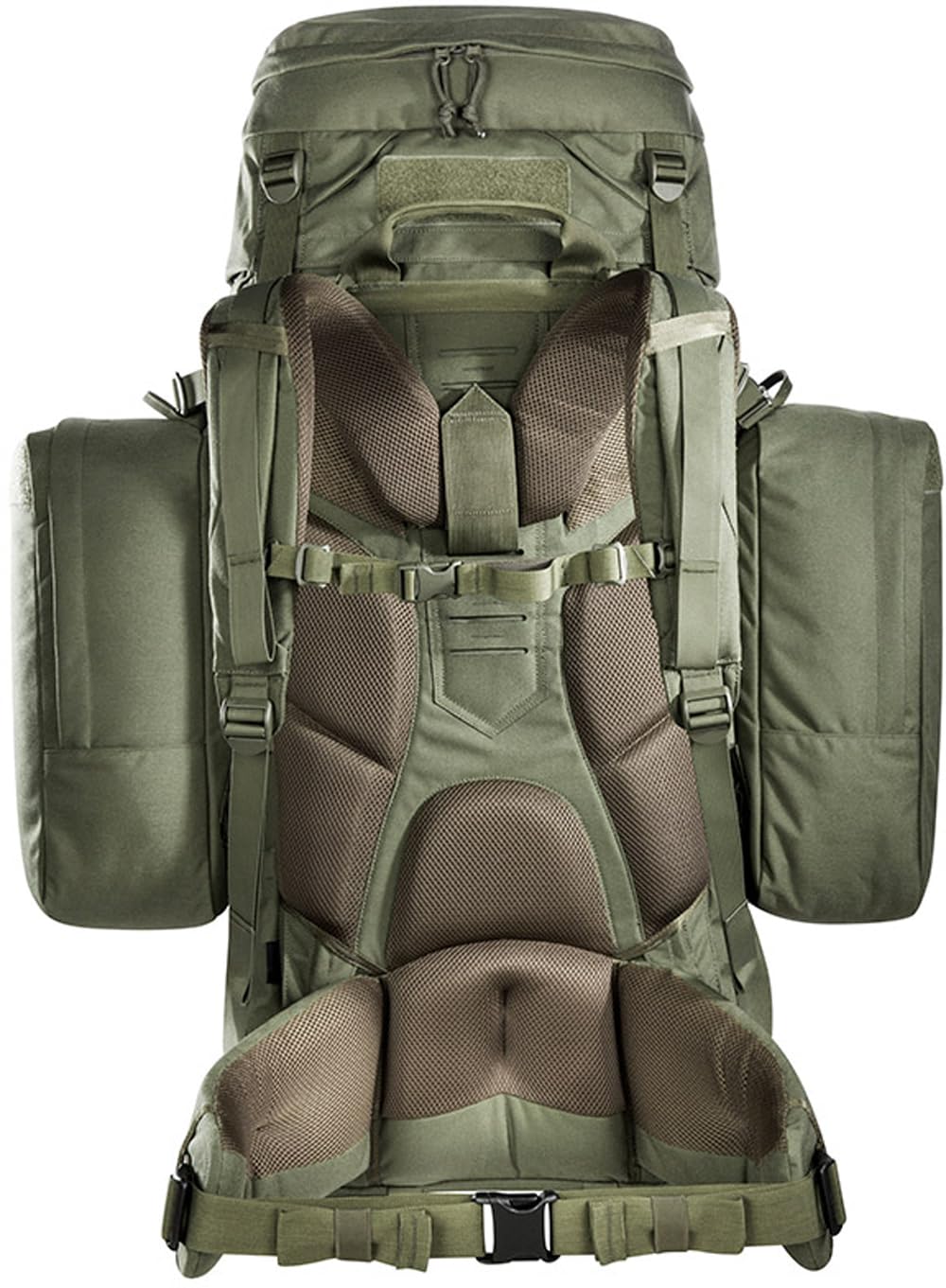 Tasmanian Tiger TT Mil OPS Pack 80+24, plecak wojskowy, kompatybilny z Molle męski plecak trekkingowy ze zdejmowanymi kieszeniami bocznymi o pojemności 104 litrów, do użytku na zewnątrz, do użytku na