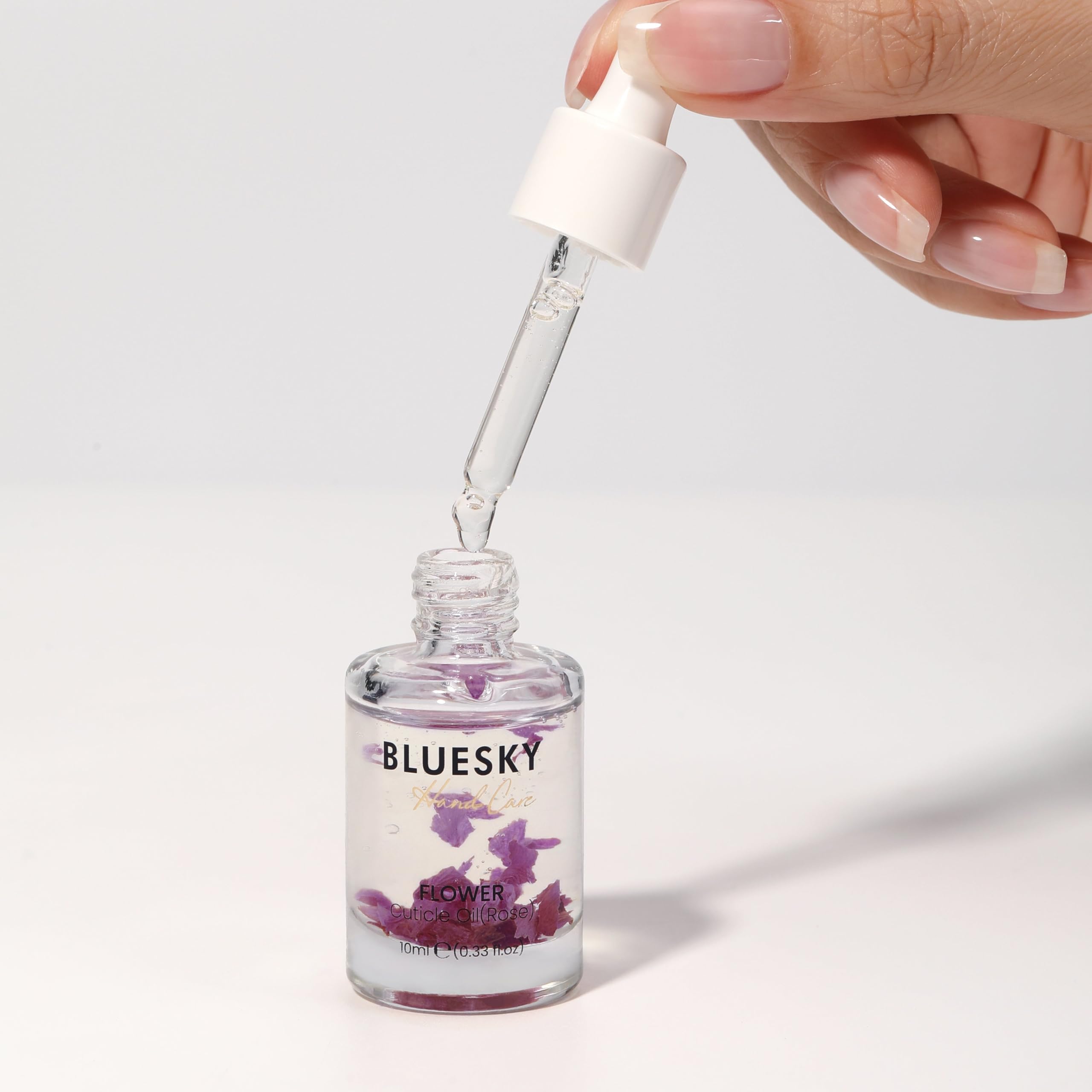 Bluesky Flower Cuticle Oil (Rose) for Nails 10ml, Nourishing, Hydrating, Healthy Nails, Essential Hand and Nail Care - Image 4