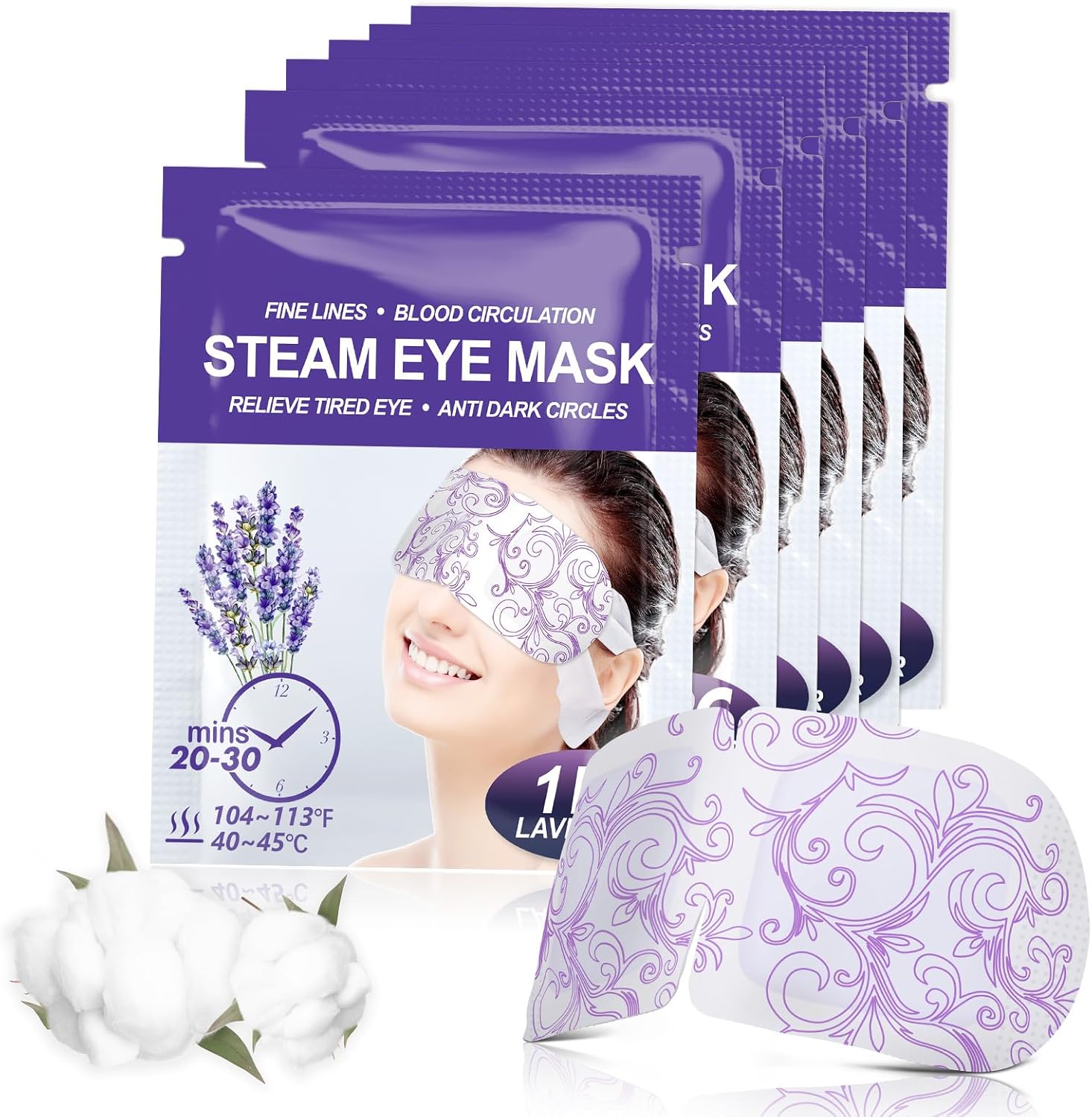 TOPOINT Steam Eye Mask Slepp Mask, 10 Packs Eye Masks