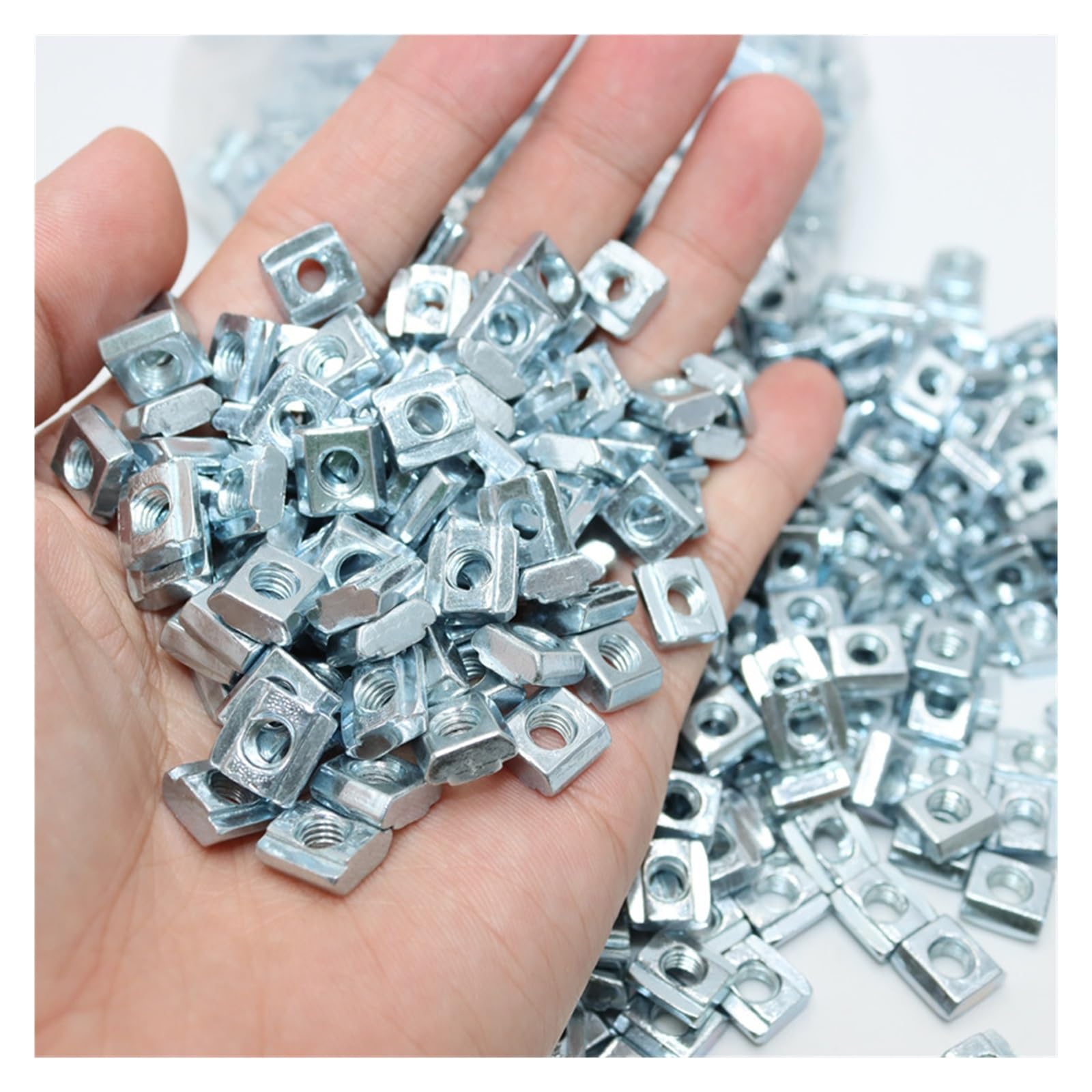 T-Nut-Gleitmuttern, Schiebe T Muttern for 2020 3030 4040 4545 Aluminium Profile M3 M4 M5 M6 M8 M10 Gewinde(2020-M4-100Pcs)