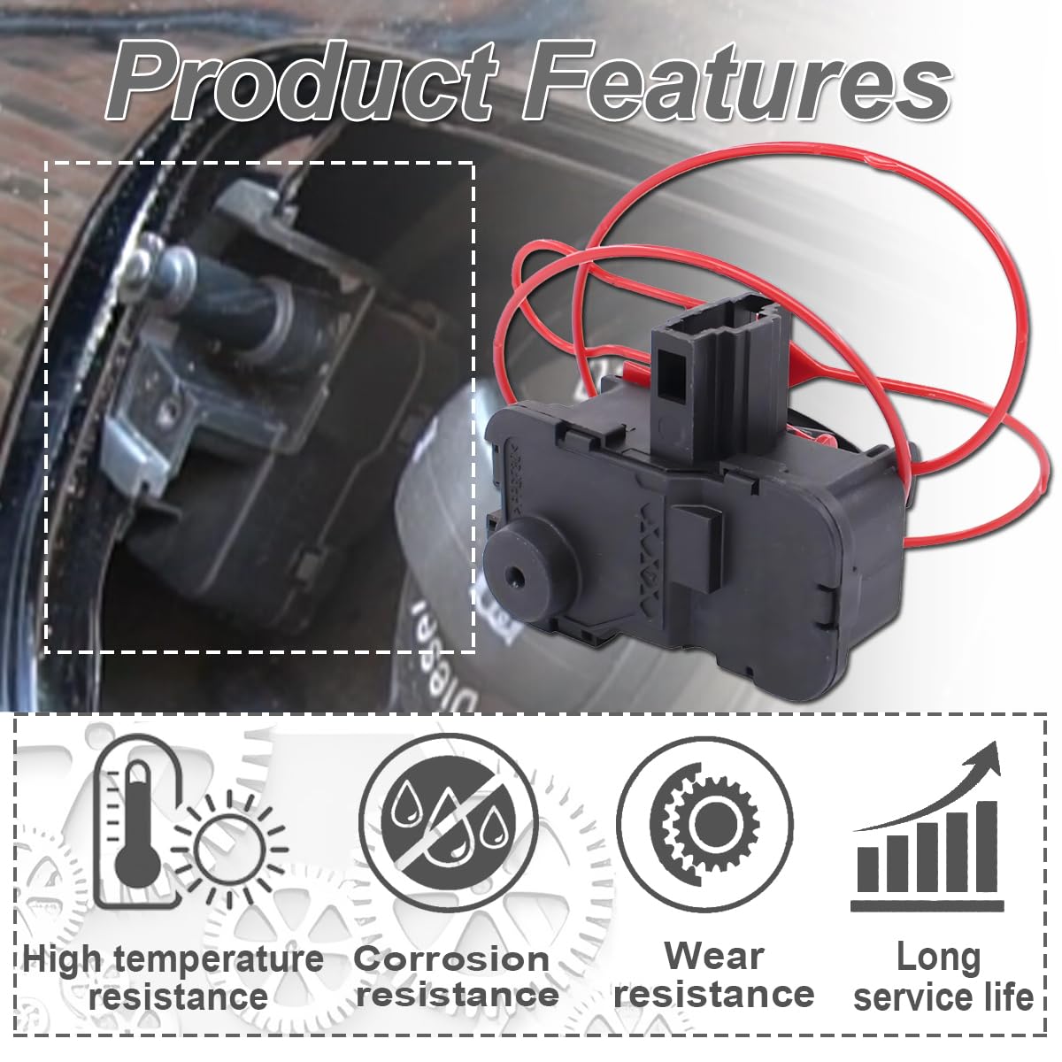 ZAMDOE 8K0862153H Actuador de Bloqueo del Motor Tapa Puerta del depósito de Combustible Coche para Audi A4 S4 A5 Coupe Q5 B8 8R RS4 RS5 S5 SQ5 Allroad Quattro Coupe para VW G-olf T-ouareg