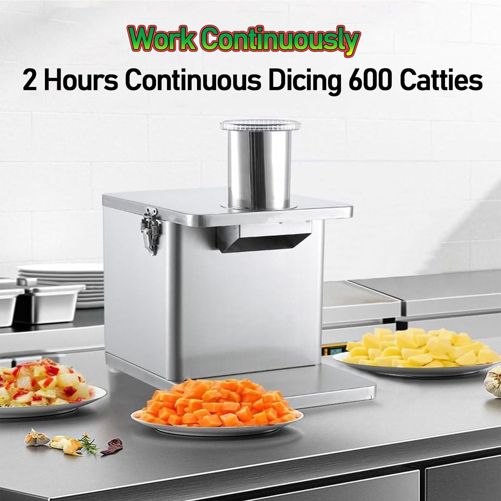 Tagliaverdure Commerciale Affettatrice per Verdure Regolabile Tritaverdure Elettrico Tagliaverdure Elettrico Tagliaverdure Tagliacarote Patate Tagliacetrioli Il Tagliaverdure