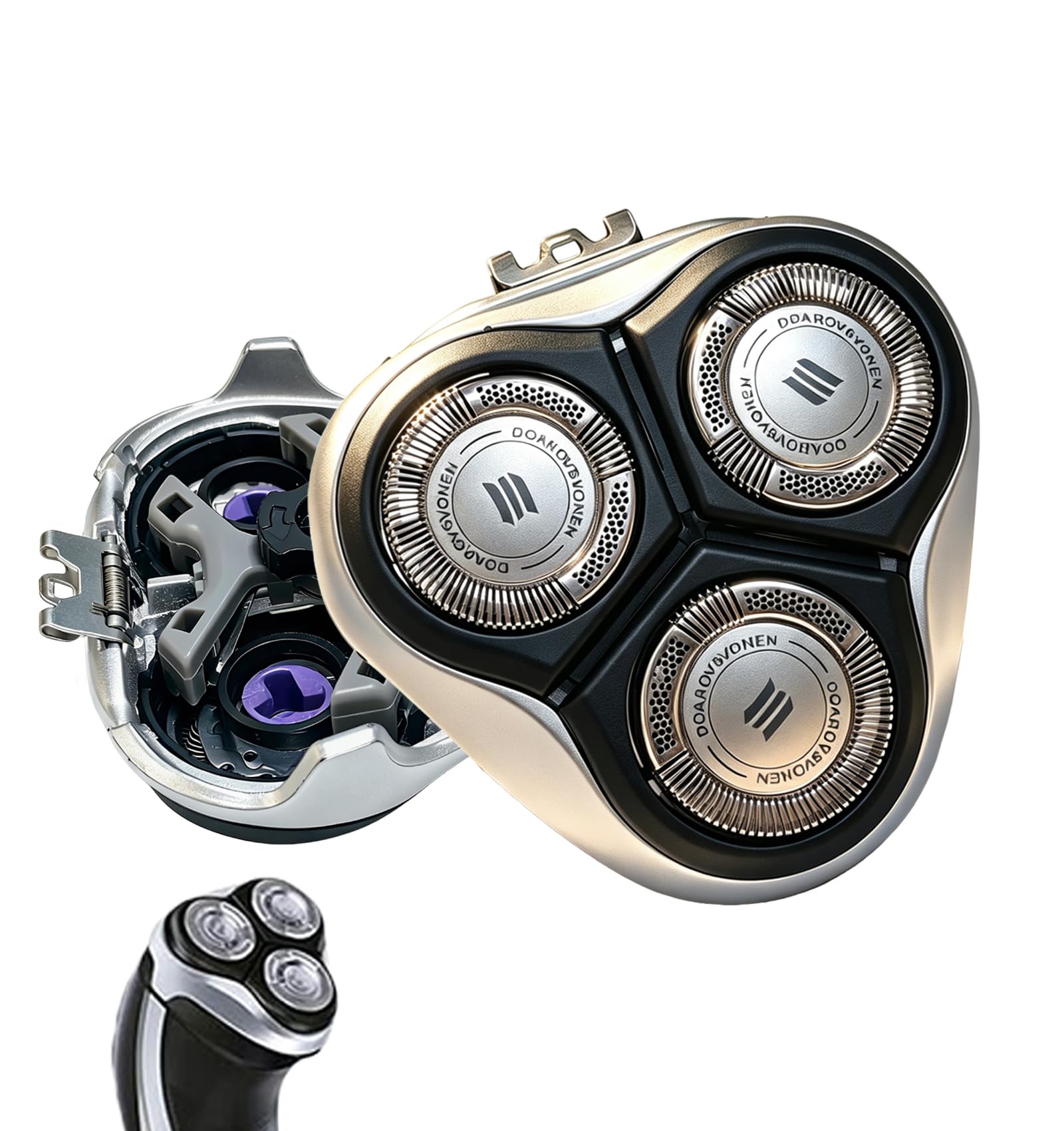 HQ8 Shaver Head Compatible with Philips PT720/PT730, Wet/Dry Shaving