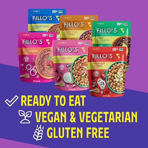 Miniatura 2 de Paquete de variedades FILLOs frijoles Sofrito 6 unidades frijoles negros cubanos Tex Mex Pinto frijoles rosados puertorriqueños frijoles mexicanos