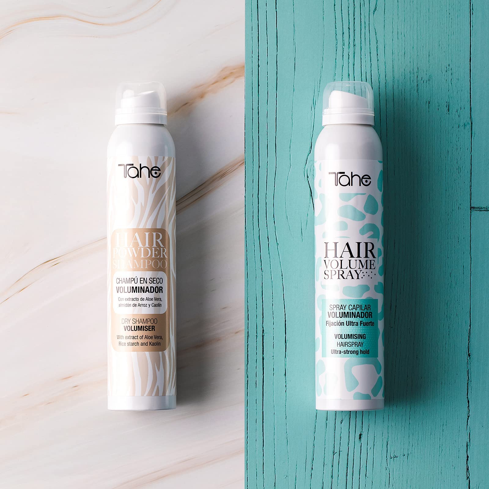 Tahe Hair Spray Champú en seco Voluminador del cabello que limpia, refresca y da volumen, 200 ml